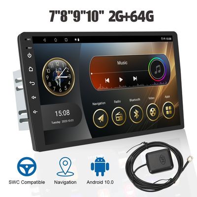 Παγκόσμια συσκευή αυτοκινήτου 2.5D IPS Touch Screen 2 32G Android 12 Car Multimedia Player 9/10 ιντσών Ραδιοφωνική συσκευή κεφαλής
