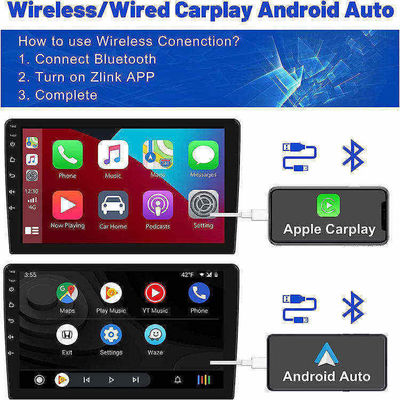 Παγκόσμιο ραδιόφωνο αυτοκινήτου Android 12 10,1 ιντσών με οθόνη αφής IPS και κάμερα AHD 1080P