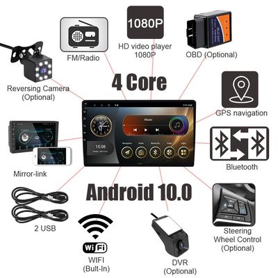 Προσαρμοσμένο Box 9inch Android 10 Car Multimedia Player με οθόνη αφής και πλοήγηση GPS