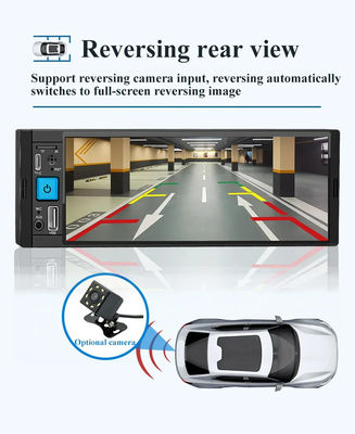 Ασύρματο Car Radio Carplay 1Din MP5 Player με FM/AM/RDS πολυμέσων και Bluetooth