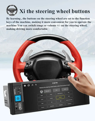 Ασύρματο Car Radio Carplay 1Din MP5 Player με FM/AM/RDS πολυμέσων και Bluetooth