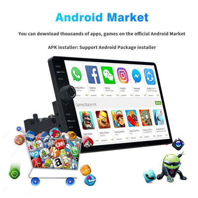 Τοποθέτηση στο πίνακα ελέγχου 1Din Android System Car Radio με οθόνη αφής 9/10 ιντσών και κουμπί