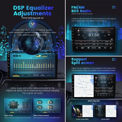 9 ιντσών Android Car DVD Player με BT 2 Din Android 7 και λειτουργία εικόνα στην εικόνα