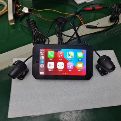 5 ιντσών Touch IPX7 Αδιάβροχος πλοηγός μοτοσικλέτας με CarPlay και υποστήριξη Android Auto