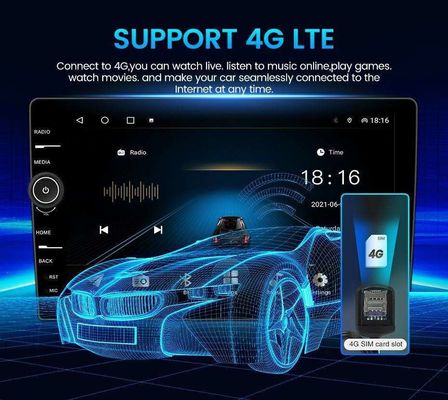 Παγκόσμιο ενσωματωμένο WiFi 9/10 ιντσών Android 11.0 Car Multimedia Player για Toyota Nissan
