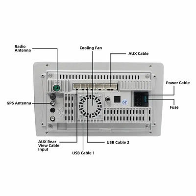 Παγκόσμιο ενσωματωμένο WiFi 9/10 ιντσών Android 11.0 Car Multimedia Player για Toyota Nissan