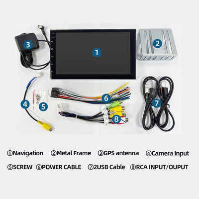 1 16GB Touch Screen Car Media Player με ενσωματωμένο ασύρματο CarPlay και θύρα AUX