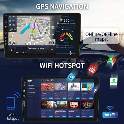 Carditai Android 10 QLED Car Audio 2 32G Κεφαλαία μονάδα με ενσωματωμένο GPS και οθόνη 9/10inch