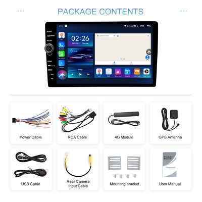 Νέο Android 11 2 DIN Car Multimedia Player με 9 ιντσών οθόνη αφής και GPS WIFI
