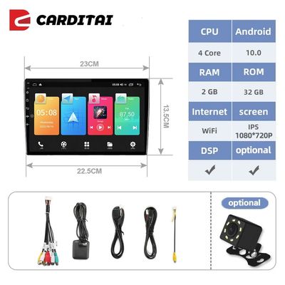 Παγκόσμιο 9 &quot; Android 11 Stereo Αυτοκινήτου Double Din Touch Screen Video Autoradio GPS WIFI BT FM RDS