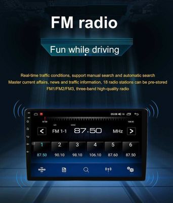 Παγκόσμιο 9 &quot; Android 11 Stereo Αυτοκινήτου Double Din Touch Screen Video Autoradio GPS WIFI BT FM RDS