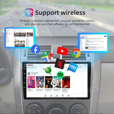 9" IPS/QLED Touch Screen Android 12 Ραδιοφώνημα αυτοκινήτου με GPS Wifi πίσω κάμερα και BT FM RDS