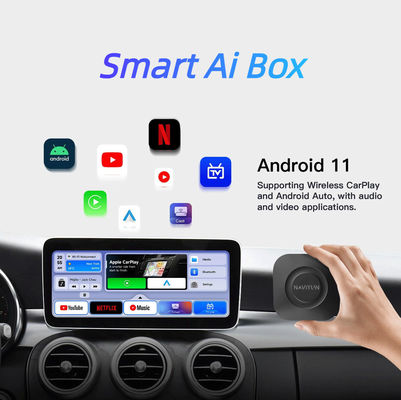 5V±0.2V 1.0A Ενισχύσεις Carplay AI Box 8GB 128GB Ενσωματωμένο GPS Wifi Wireless Streaming Box