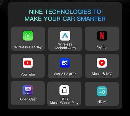 Αναβάθμιση στην τελευταία τεχνολογία Wireless CarPlay Ai Box για Volvo Ford Benz VW KIA