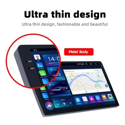 Ασύρματο Carplay και Android Auto 10 "Αυτοκίνητο Android Player Octa Core CPU 2 32GB/4 64GB