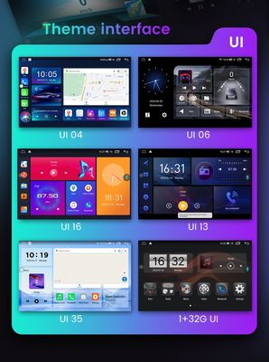 9 ιντσών 2 Din Android Ραδιοφώνημα αυτοκινήτου με Carplay 4G GPS πλοήγηση DVD Player Metal Body