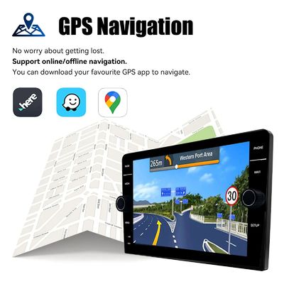 8"/9"/10" Κουμπ Android 12 QELD Εικονίδιο Ραδιοφώνημα Αυτοκινήτου Στερεόφωνο WiFi GPS πλοήγηση2G 32G CarPlay 2 Din Αυτοκινητόφωνο Αουραδιόφωνο Παίκτη Πολυμέσων