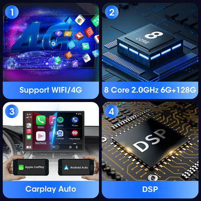 13.3 ιντσών Android 11.0 Carplay Multimedia Car Radio με οθόνη αφής και λειτουργία OBD2