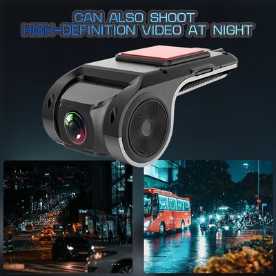 USB Car Dash Cam HD 1080P 170° Γράφτης ευρείας γωνίας Μπροστά ADAS Android DVR Νυχτερινή έκδοση