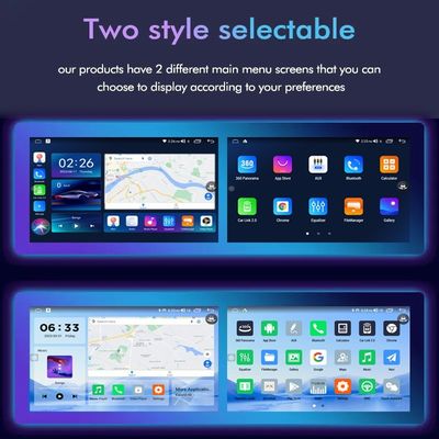 9 ιντσών DVD player για αυτοκίνητα Android πλοήγηση με 6 128 GB 4G Wifi GPS Dsp Rds AM Double Din Car Radio