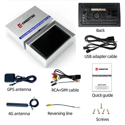 9 ιντσών DVD player για αυτοκίνητα Android πλοήγηση με 6 128 GB 4G Wifi GPS Dsp Rds AM Double Din Car Radio
