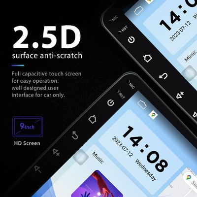 QLED Screen Android 9/10 ίντσες 4G RAM 64G ROM Double Din Car MP5 Player με προσαρμοσμένο περιβάλλον χρήσης